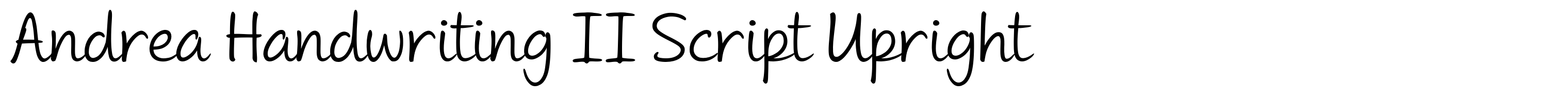 Andrea Handwriting II Script Upright
